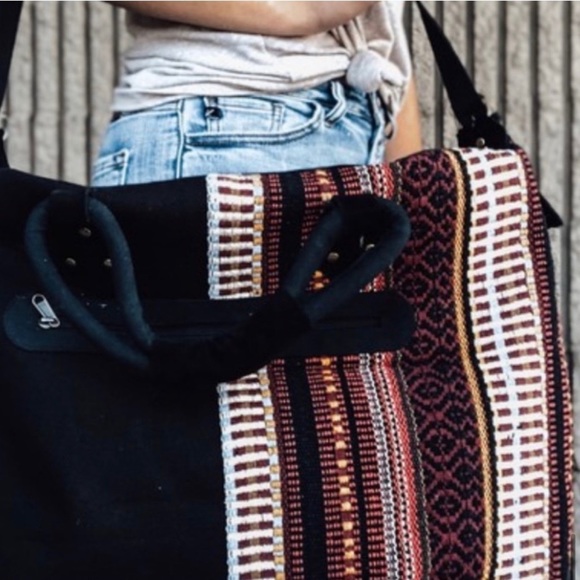 New! Sale 🔥 Huge Boho Carpet Bag Heavyweight Thick Travel Bag - Picture 6 of 8